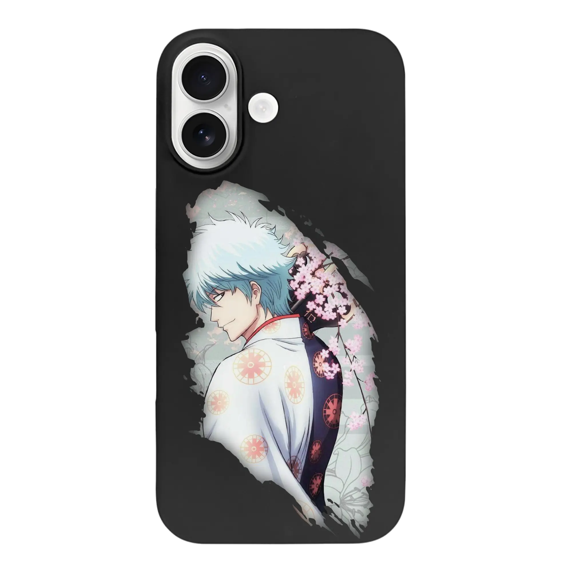 銀魂 グッズ 坂田 銀時 - iPhone 17 シリーズ シリコンケース 薄型 耐衝撃 指紋防止 ソフトタッチカバー 精密フィット 傷防止 保護ケース iPhone 17/17 Air/17 Pro/17 Pro Max 対応